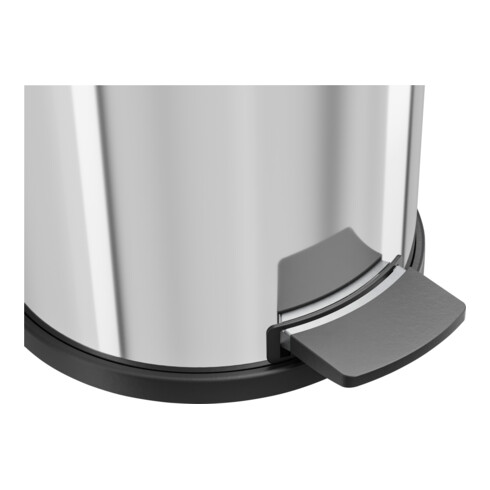 Hailo Solid 14, Tret-Mülleimer, 12 l Edelstahl