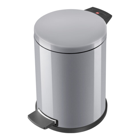 Hailo Solid 14, Tret-Mülleimer, 12 l Silber