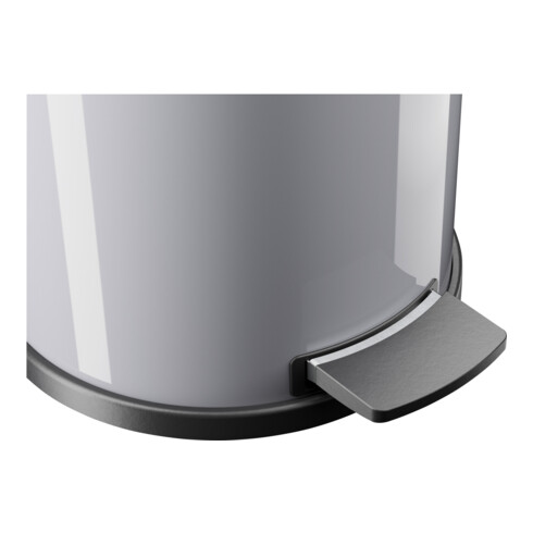 Hailo Solid 14, Tret-Mülleimer, 12 l Silber
