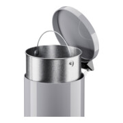 Hailo Solid 14, Tret-Mülleimer, 12 l Silber-5