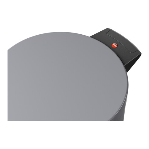 Hailo Solid 20, Tret-Mülleimer, 18 l Silber
