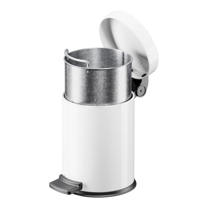 Hailo Solid 4, Tret-Kosmetik-Mülleimer, 3 l Weiß