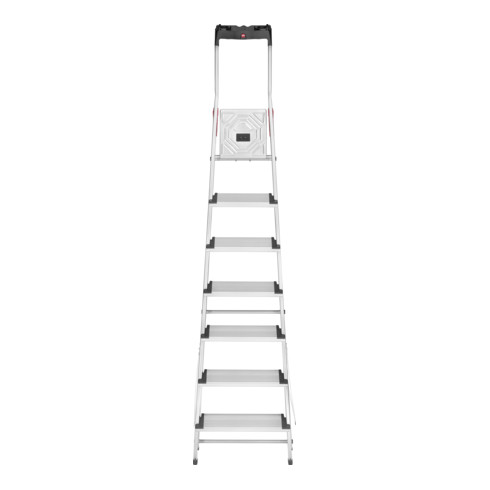 Hailo L80 ComfortLine, Alu-Sicherheits-Stehleiter, 7 Stufen