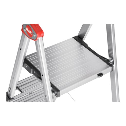 Hailo TL 100 TopLine, escabeau télescopique, 3-5 marches