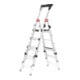 Hailo TL 100 TopLine, escabeau télescopique, 3-5 marches-5