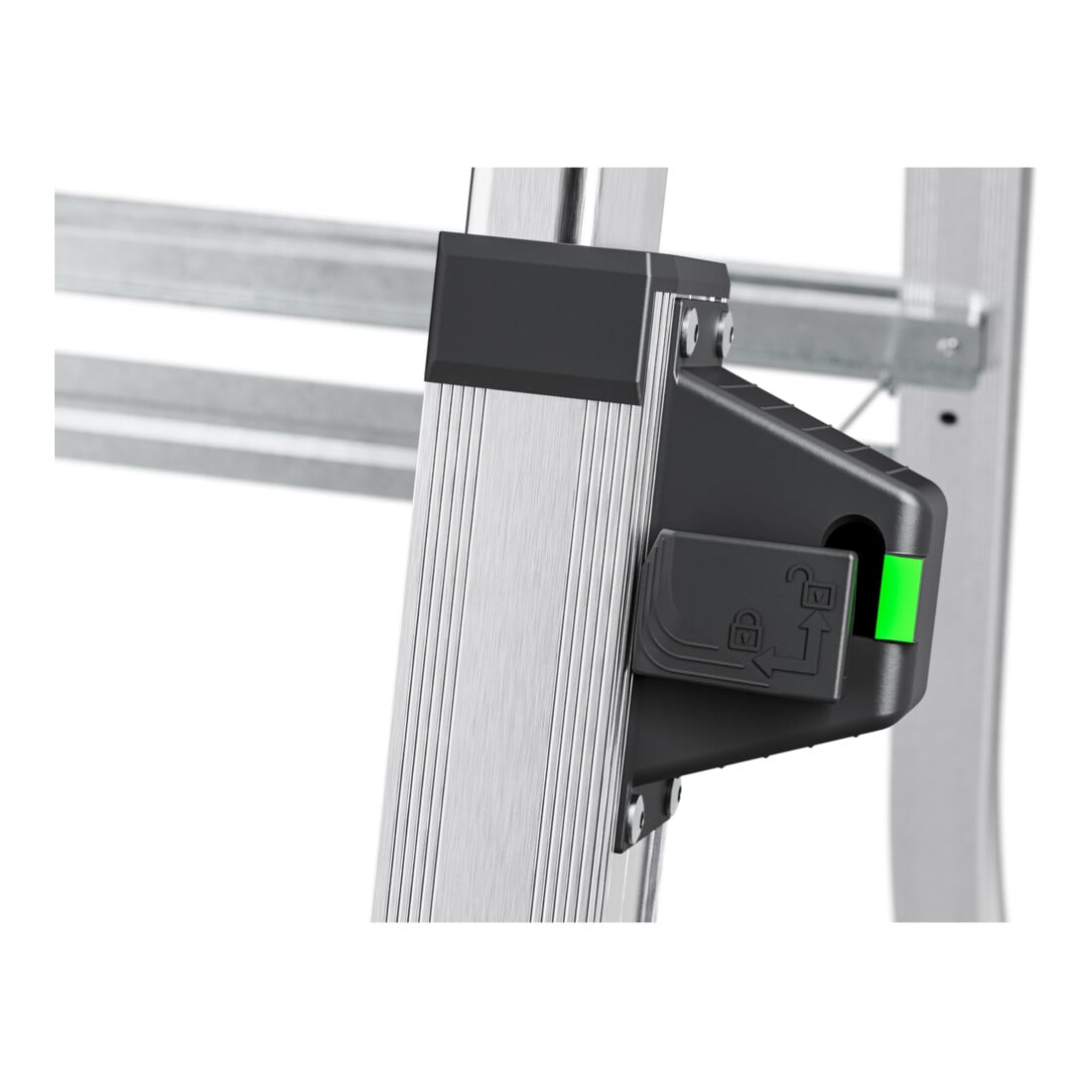 Hailo TL 100 TopLine, escabeau télescopique, 3-5 marches