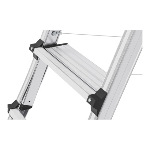 Hailo TL 100 TopLine, escabeau télescopique, 3-5 marches