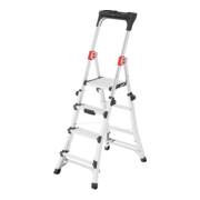 Hailo TL 100 TopLine, Teleskop Stehleiter, 3-5 Stufen-2