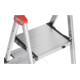 Hailo TL 100 TopLine, Teleskop Stehleiter, 3-5 Stufen-4