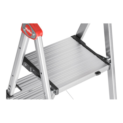 Hailo TL 100 TopLine, Teleskop Stehleiter, 3-5 Stufen