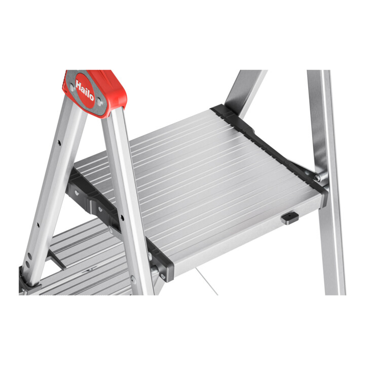 Hailo TL 100 TopLine, Teleskop Stehleiter, 3-5 Stufen