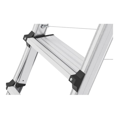 Hailo TL 100 TopLine, Teleskop Stehleiter, 3-5 Stufen