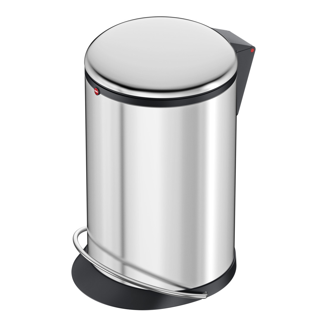 Hailo Harmony M, Design-Tret-Mülleimer, 12 ltr, Edelstahl