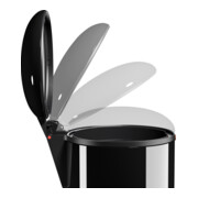 Hailo Harmony M, Design-Tret-Mülleimer, 12 ltr, Schwarz-5