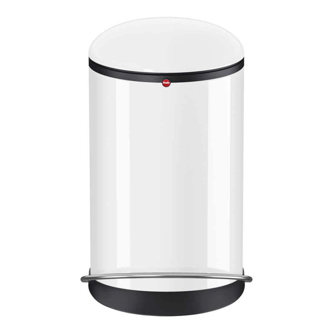 Hailo Harmony M, Design-Tret-Mülleimer, 12 ltr, Weiß