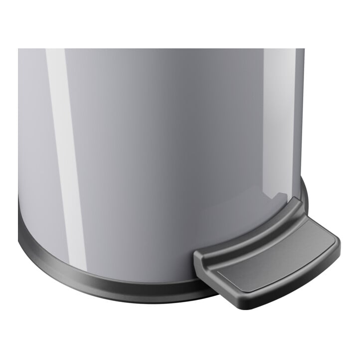 Hailo Solid 4, Tret-Kosmetik-Mülleimer, 4 l Silber