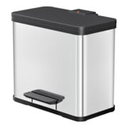 Hailo trio Plus L, Tret-Mülltrenner, 3x9 ltr, Edelstahl