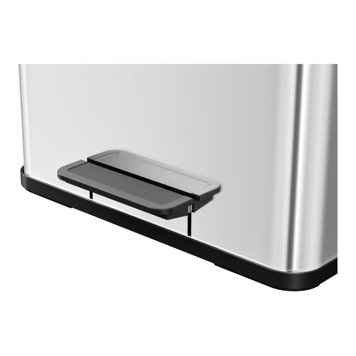 Hailo trio Plus L, Tret-Mülltrenner, 3x9 ltr, Edelstahl