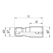 HAIMER Boulon de serrage Capuchon SK40-M16 S20x2-3