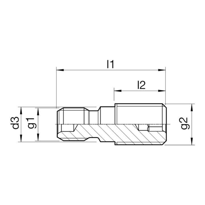 HAIMER Boulon de serrage Capuchon SK40-M16 S20x2