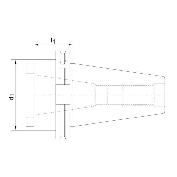 HAIMER Manchon de réduction DIN69871A SK50/SK40