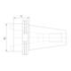HAIMER Manchon de réduction DIN69871A SK50/SK40-5