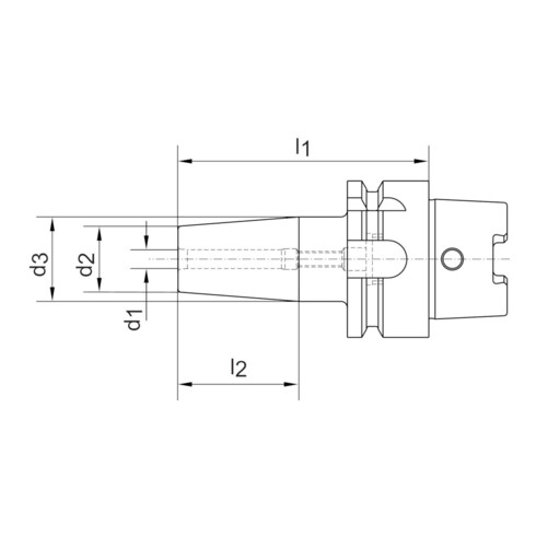 HAIMER Porte-outil à serrage thermique DIN69863A A63 16,0x160mm