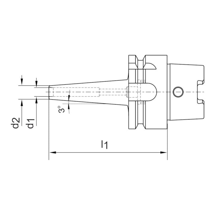 HAIMER Schrumpffutter Mini DIN69863A Schaft A-63 10x80mm