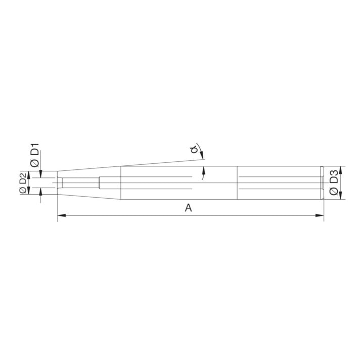 HAIMER Schrumpffutter-Verlängerung Extra Slim h6 160x16x8mm