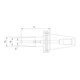 HAIMER Schrumpffutter DIN69871 Schaft SK40 5,0x80mm-2