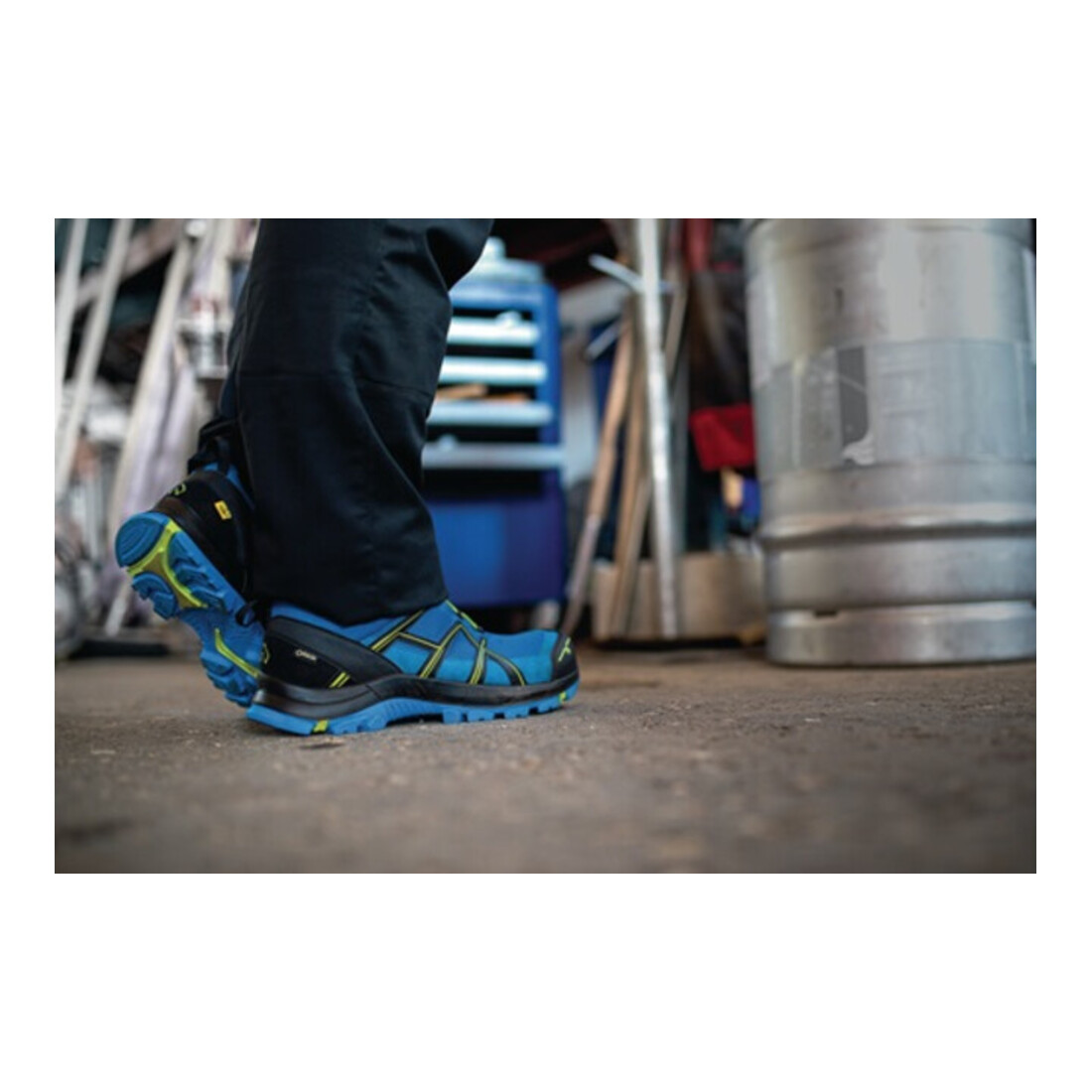 Haix Chaussure de sécurité BE Safety 40 basse taille 7 (41) bleu/citron microfibre/textile S3