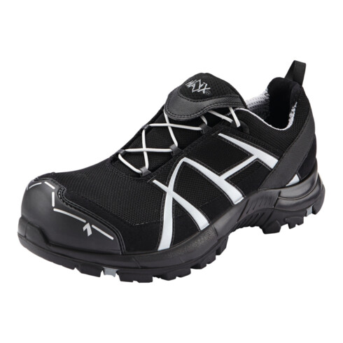 Haix Chaussures basses noires/argent Black Eagle Safety 41.1 Low ESD, S1P, Pointure UE: 42