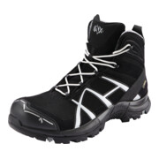 Haix Chaussures hautesà lacets noires/argent Black Eagle Safety 40 Mid ESD, S3, Pointure UE: 35