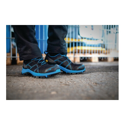 HAIX Halbschuh BLACK EAGLE 40.1, LOW, S3, schwarz-blau, Gr.10 (45)
