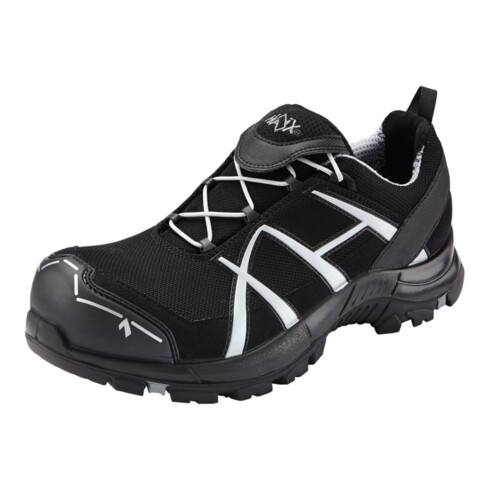 HAIX Laag model schoen zwart/zilver Black Eagle Safety 41.1 Low ESD, S1P, EU-schoenmaat: 36