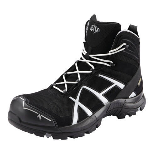 HAIX Sicherheitsstiefel BLACK EAGLE 40.1, MID, S3, schwarz-silber, Gr. 13,5 (49)