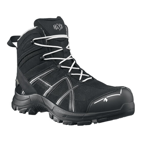 HAIX Sicherheitsstiefel BLACK EAGLE 40.1, MID, S3, schwarz-silber, Gr. 9 (43)