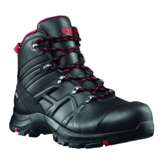 HAIX Sicherheitsstiefel BLACK EAGLE 54, MID, S3, schwarz-rot, Gr. 12,5 (48)