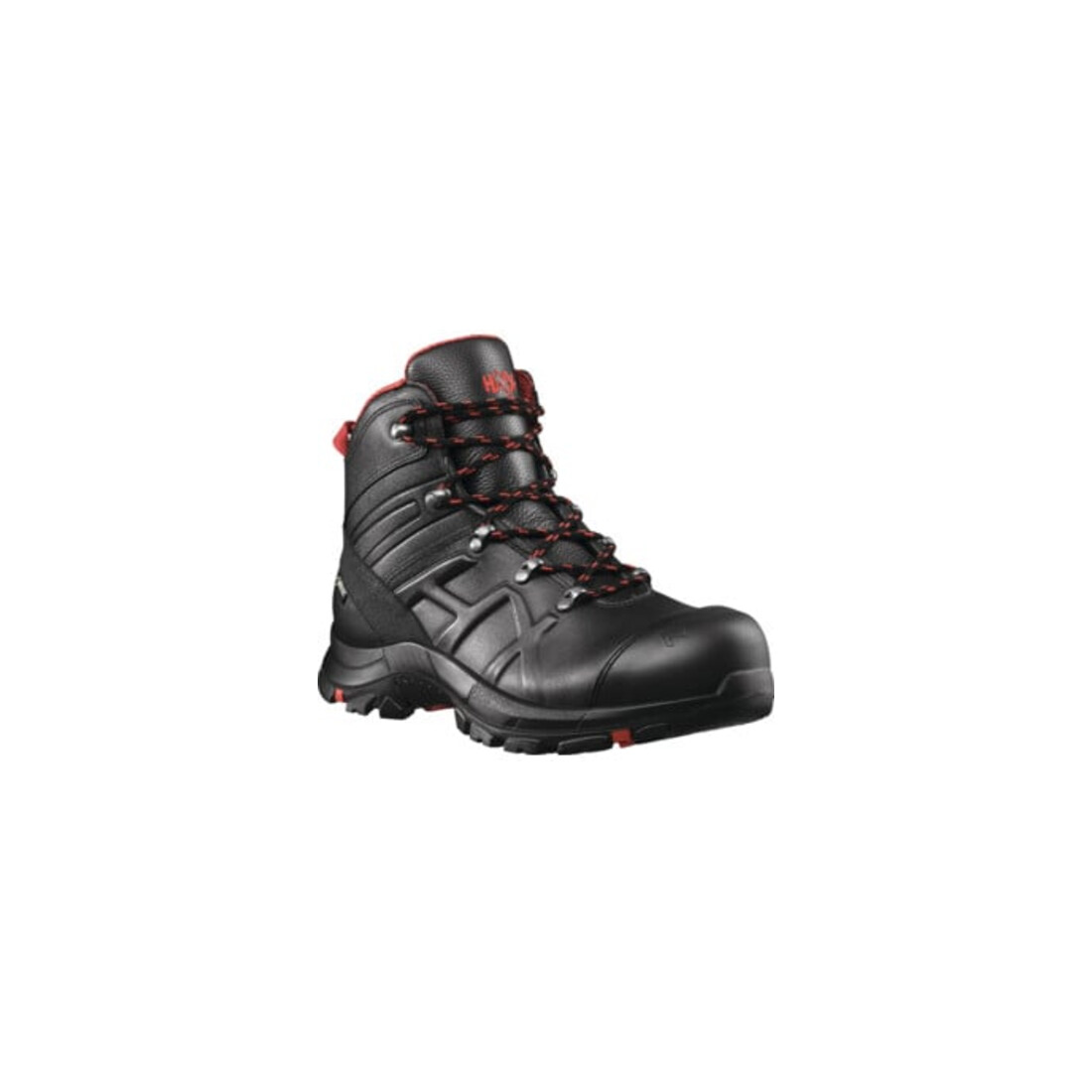 HAIX Sicherheitsstiefel BLACK EAGLE 54, MID, S3, schwarz-rot, Gr.8,5 (43)
