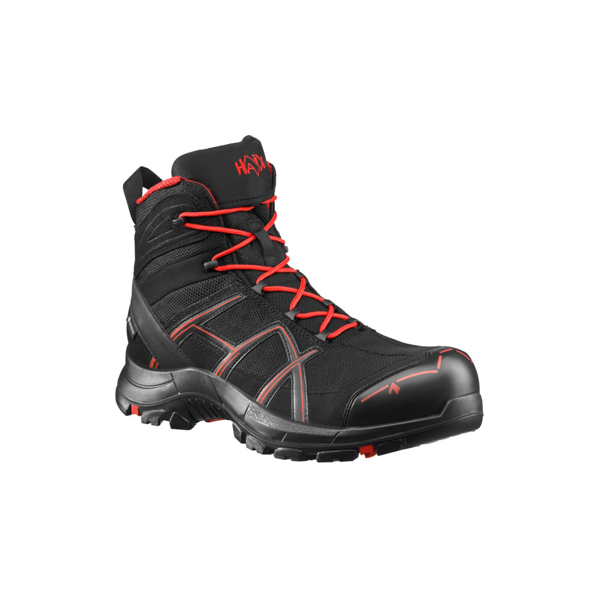 HAIX Stiefel BLACK EAGLE 40.1, MID, S3, schwarz-rot, Gr. 11 (46)