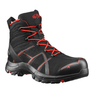 HAIX Stiefel BLACK EAGLE 40.1, MID, S3, schwarz-rot, Gr. 3,5 (36)