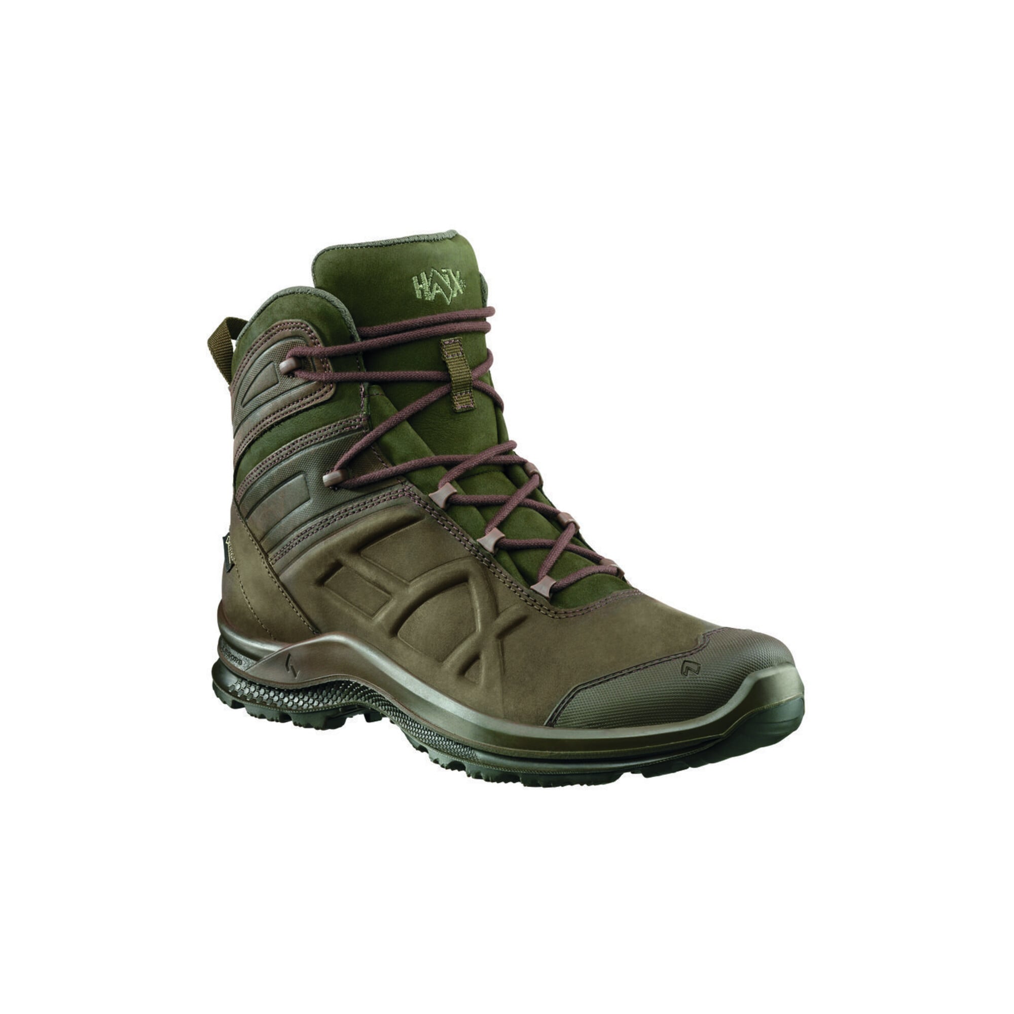 HAIX Stiefel BLACK EAGLE Nature GTX MID, braun-grün, Gr. 11,5 (47)
