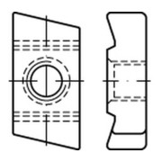 ART 88954 Hakenkopf Gewindeplatte Typ 40/22, Stahl, galvanisch verzinkt