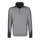 Hakro Felpa con zip Contrast Performance, titanio, taglia unisex: 3XL-1