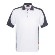 Hakro Polo-shirt Contrast Performance, blanc, taille unisexe : S