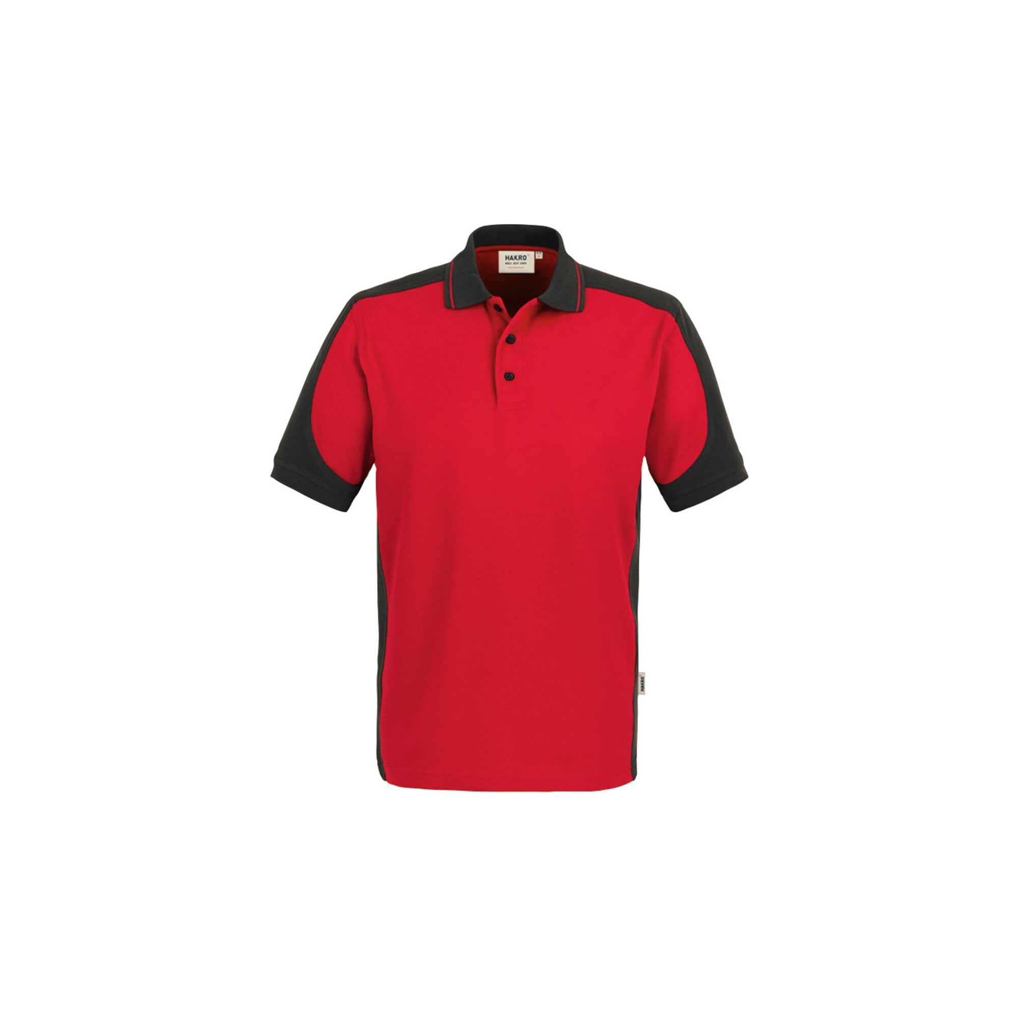 Hakro Polo-Shirt Contrast Performance, rot, Unisex-Größe: 2XL