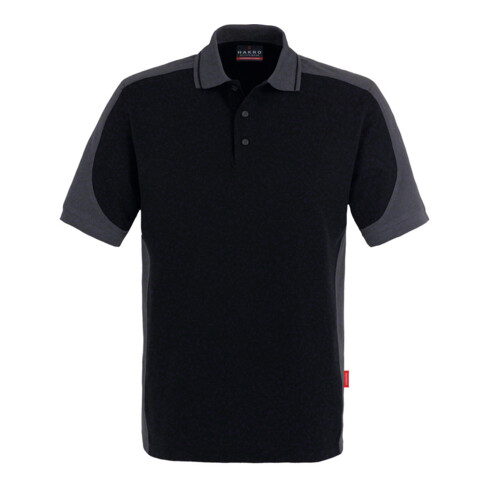 Hakro Polo-Shirt Contrast Performance, schwarz, Unisex-Größe: 2XL