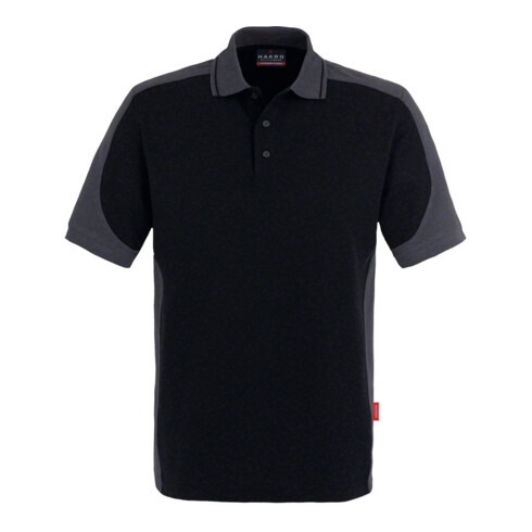 Hakro Polo-Shirt Contrast Performance, schwarz, Unisex-Größe: 3XL
