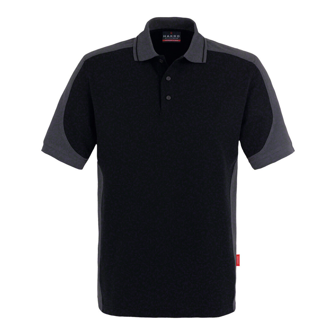 Hakro Polo-Shirt Contrast Performance, schwarz, Unisex-Größe: 3XL