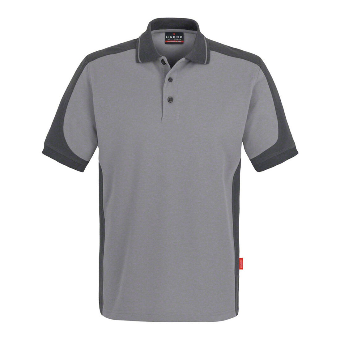 Hakro Polo-Shirt Contrast Performance, titan, Unisex-Größe: L